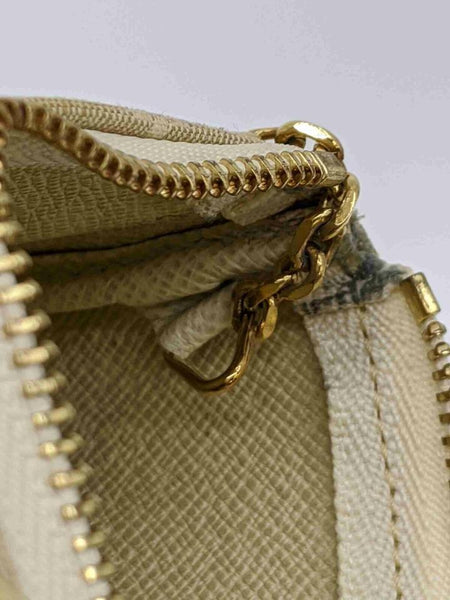 Louis Vuitton Beige Cream Monogram Mini Lin Key Pouch Pochette Cles Ke –  Bagriculture