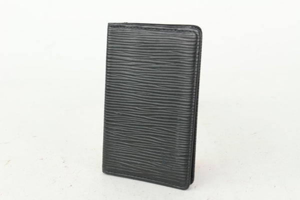 Louis Vuitton Black Epi Leather Noir Porte Cartes Card Holder