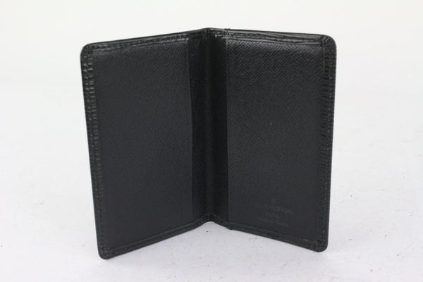 Louis Vuitton Black EPI Leather Noir Card Holder Porte cartes 1029lv39