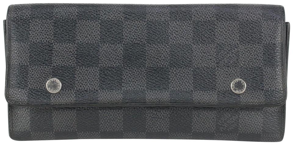 Louis Vuitton Black Damier Graphite Modulable Long Snap Wallet 140lv729 Louis Vuitton Black Damier Graphite Modulable Long Snap Wallet 140lv729