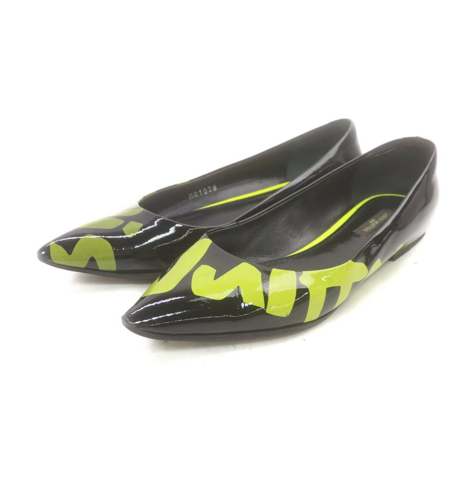 Louis Vuitton Stephen Sprouse Neon Green Graffiti Flats 863358 Louis Vuitton Stephen Sprouse Neon Green Graffiti Flats 863358