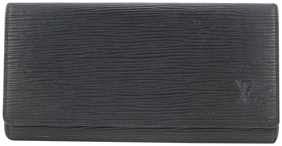 Louis Vuitton Black Porte Tresor Flap Wallet 363lvs525 Louis Vuitton Black Porte Tresor Flap Wallet 363lvs525