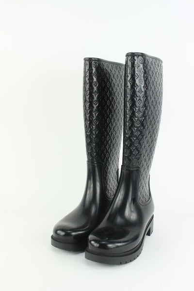 Louis Vuitton Rubber Rain Boots - Black Boots, Shoes - LOU757847