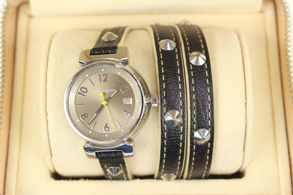 Louis Vuitton Triple Coiled Q1212 Tambour Watch 28mm Quartz 25lv37s Louis Vuitton Triple Coiled Q1212 Tambour Watch 28mm Quartz 25lv37s