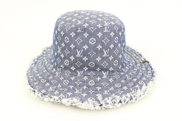 Louis Vuitton Dailygram Bucket Hat White Cotton. Size S