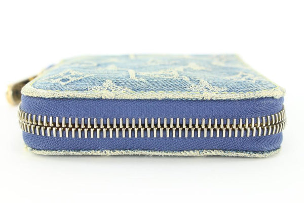 Louis Vuitton Blue Monogram Denim Zippy Wallet