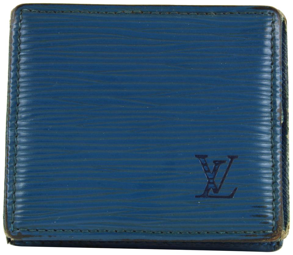 Louis Vuitton Blue Epi Leather Toledo Collapsible Mini Boite Case 23lvs1223 Louis Vuitton Blue Epi Leather Toledo Collapsible Mini Boite Case 23lvs1223