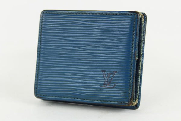 Louis Vuitton Blue EPI Leather Toledo Collapsible Mini Boite Case 23lvs1223