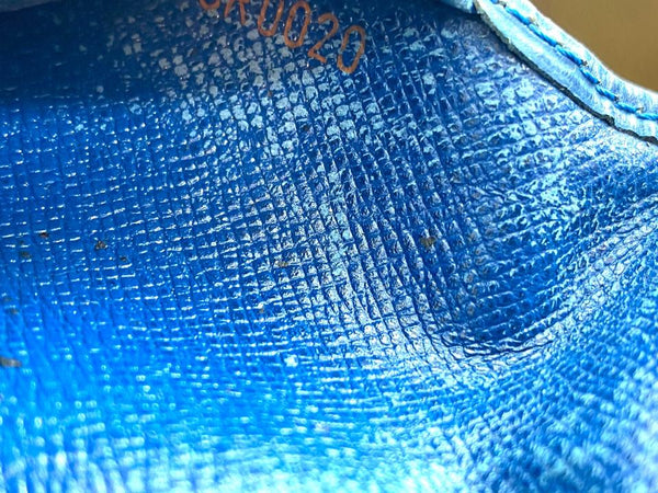 Faux Leather LV blue