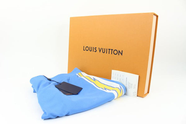 Louis Vuitton Sporty Jersey Short with Patch Blue Men's - SS22 - US