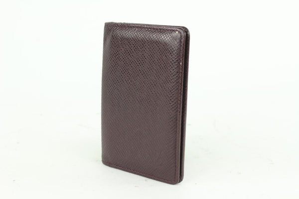 Louis Vuitton Bordeaux Taiga Leather Card Bifold Wallet Pocket Organiz –  Bagriculture