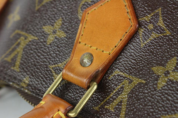 LOUIS VUITTON vintage bag Alma monogram Brown Orange Leather