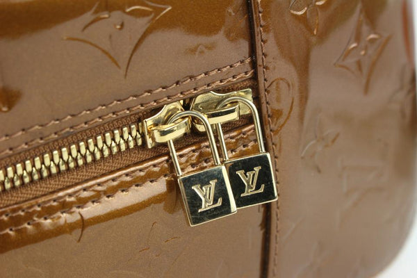 Louis Vuitton Brown Monogram Vernis Copper Bronze Tompkins Square