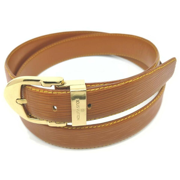 Authentic Louis Vuitton Epi Leather Belt Brown For 60-70cm Women From Japan