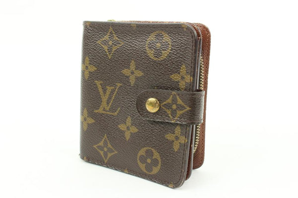 Louis Vuitton Monogram Compact Snap Zippy Wallet 550lvs611