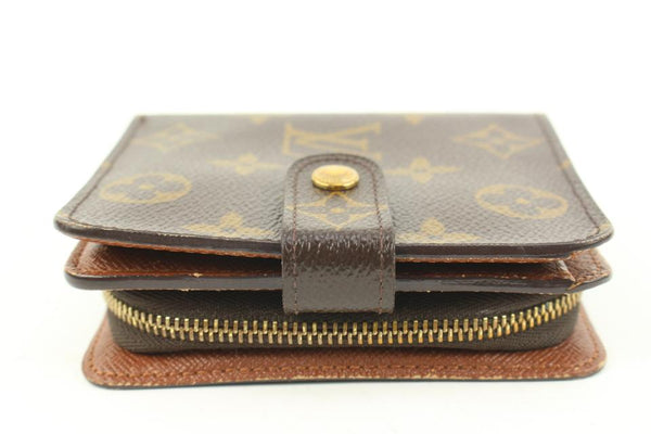 Louis Vuitton Monogram Snap Compact Zippy Wallet 347lvs520W, Women's, Size: 5.5