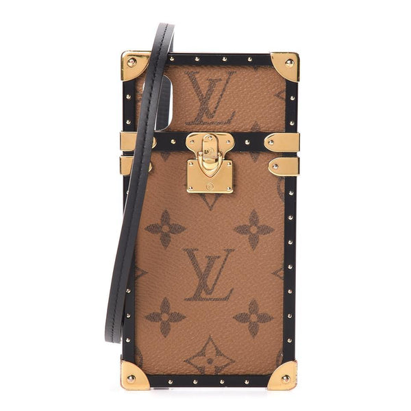 Louis Vuitton Monogram Reverse iPhone X or XS Eye Trunk Case Mobile Phone  Leather ref.590854 - Joli Closet