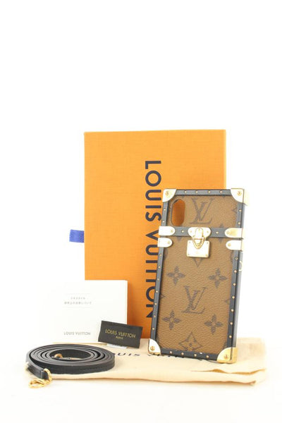 Louis Vuitton Monogram Eye Trunk Iphone X Case w/ Strap