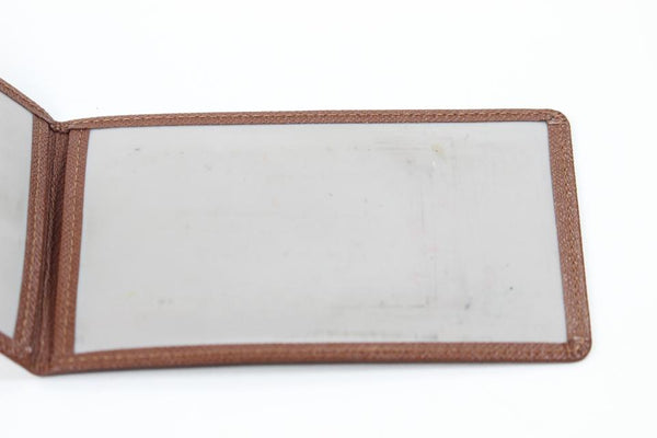 Decorative LV Detailed Brown Leather Tray