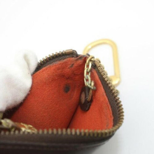 Louis Vuitton Rare Centenaire Damier Ebene Pochette Cles Key Pouch Keychain 688lv621