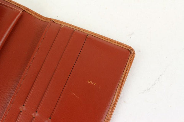 Louis Vuitton Red Epi Leather Porte Tresor Trifold Long wallet 721lvs622  For Sale at 1stDibs