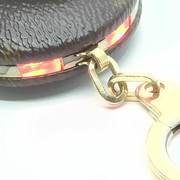 RARE Louis Vuitton RED LIGHT Black Multicolor Astropill Key Chain
