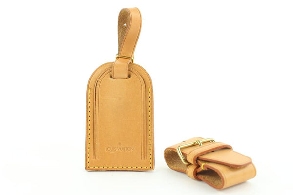 Louis Vuitton Vachetta Luggage Tag w/ Keepall Strap Holder - Brown Bag  Accessories, Accessories - LOU764462