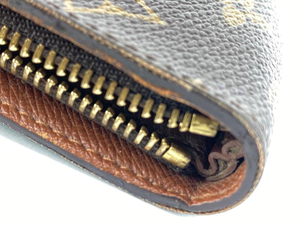lv long wallet zipper