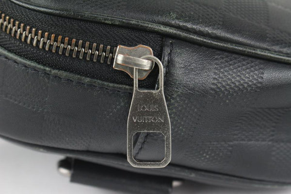 Louis Vuitton Black Damier Infini Leather Ambler Bum Bag Waist Fanny Pack  ref.390187 - Joli Closet