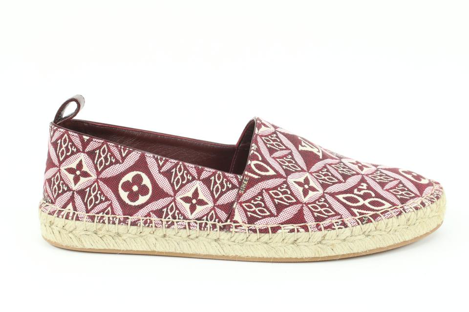 Louis Vuitton Sz 39.5 Burgundy Since 1854 Starboard Flat Espadrille s27lv99 Louis Vuitton Sz 39.5 Burgundy Since 1854 Starboard Flat Espadrille s27lv99