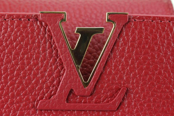 N97074 Louis Vuitton Taurillon Capucines Mini-Rouge Carmin Red