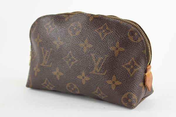 Louis Vuitton Monogram Cosmetic Pouch GM Demi Ronde Make up Case Toiletry  861176