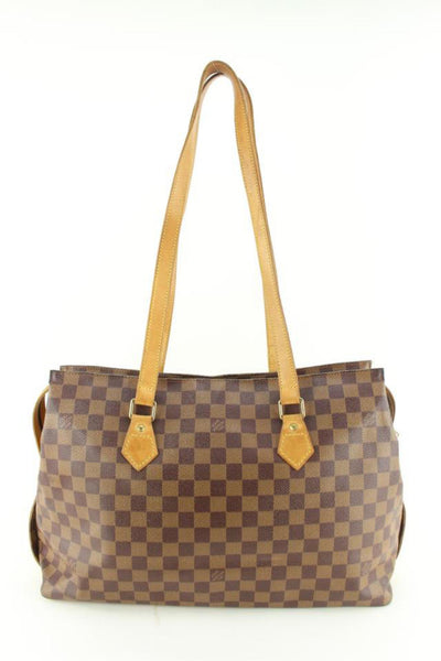 Louis Vuitton Damier Ebene Columbine Zip Shoulder Bag