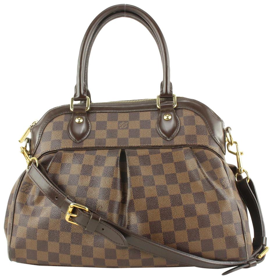 Louis Vuitton Damier Ebene Trevir 2way Bowler Bag 635lvs617 Louis Vuitton Damier Ebene Trevir 2way Bowler Bag 635lvs617