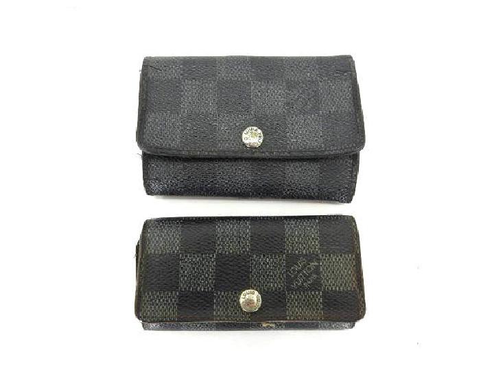 Damier Graphite and Ebene Multicles Key Case 217852 Damier Graphite and Ebene Multicles Key Case 217852