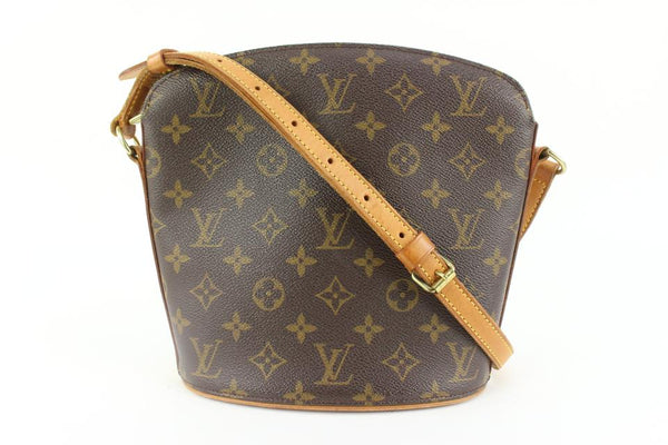 Louis Vuitton Shoulder Bag Drouot M51290 Monogram Canvas Brown Women's LOUIS  VUITTON
