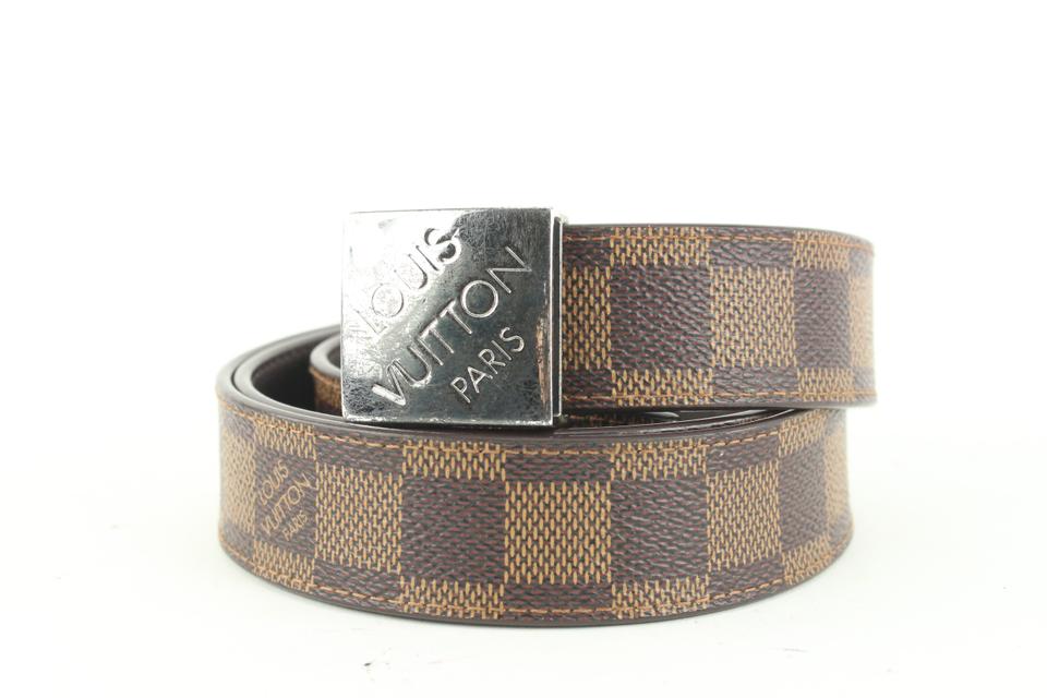 Louis Vuitton 90/36 Damier Ebene Belt 16lv31 Louis Vuitton 90/36 Damier Ebene Belt 16lv31