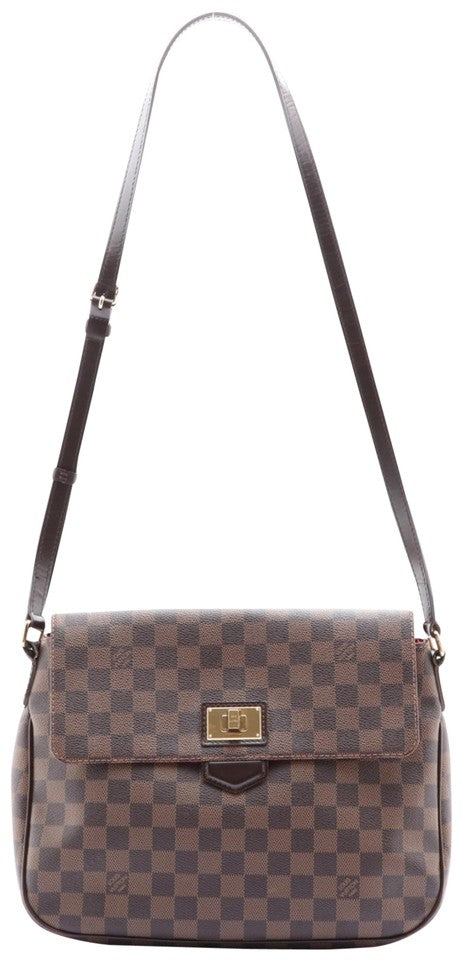 Louis Vuitton Damier Ebene Besace Rosebery Crossbody flap Bag 8LV712 Louis Vuitton Damier Ebene Besace Rosebery Crossbody flap Bag 8LV712