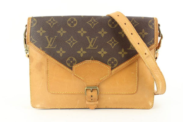 Women's VINTAGE LOUIS VUITTON Monogram Double Sac Biface Crossbody  Flap Bag RARE