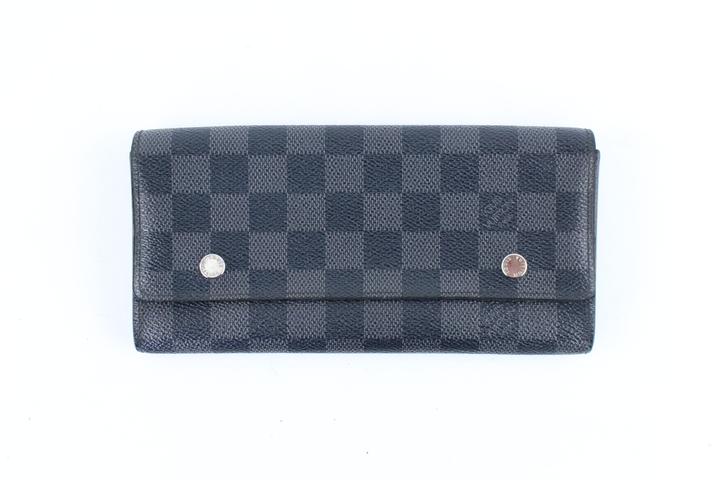 Louis Vuitton Damier Graphite Long Flap Wallet 225063 Louis Vuitton Damier Graphite Long Flap Wallet 225063