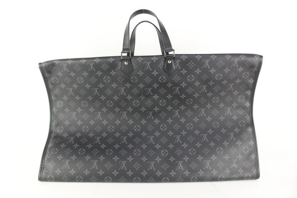 Louis Vuitton Black Monogram Eclipse Garment Bag Cover 1 Hanger 2Lv615a