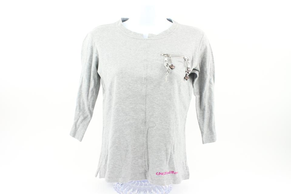 Louis Vuitton Ultra Rare Women's Small Stephen Sprouse LV Charm Shirt 114lv14 Louis Vuitton Ultra Rare Women's Small Stephen Sprouse LV Charm Shirt 114lv14