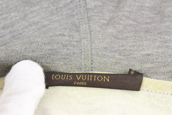 Louis Vuitton 19SS LV Stamp Zip-Up Hoodie LV stamp zip up parka 1A5TSX  /RW192W FED FIST01 gray XL gray