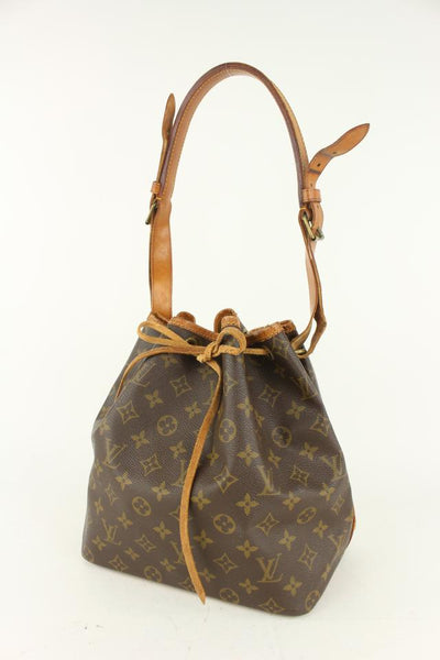 Vintage Louis Vuitton Drawstring Petit Noe Bucket Bag LV