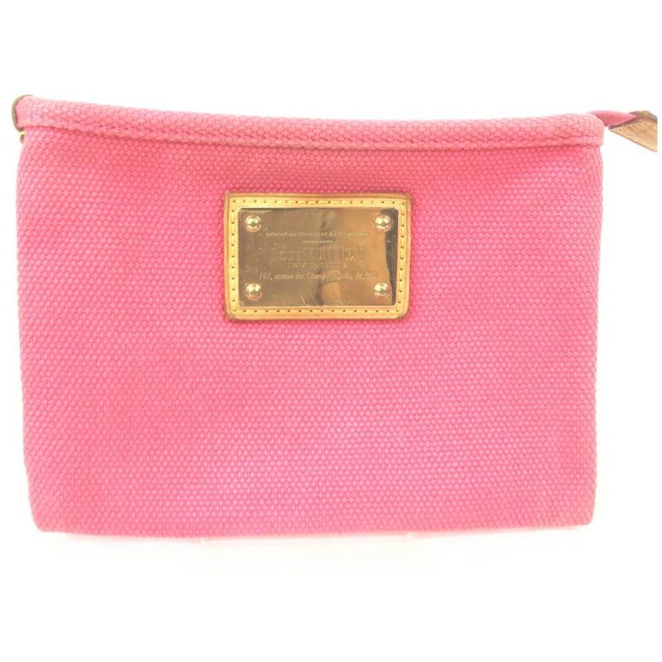Louis Vuitton Hot Pink Antigua Pochette Platt PM Pochette Accessories 862415 Louis Vuitton Hot Pink Antigua Pochette Platt PM Pochette Accessories 862415