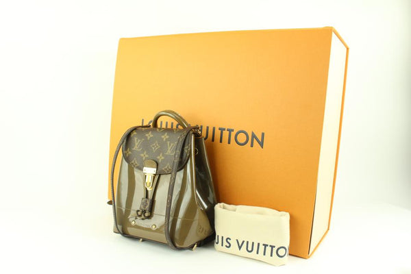 Louis Vuitton Vert Bronze Vernis Monogram Hot Springs Backpack Handbag –  Shop Luxe Society