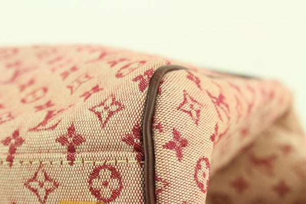 Louis Vuitton Brown Beige Cotton Fabric Mini Lin Josephine GM