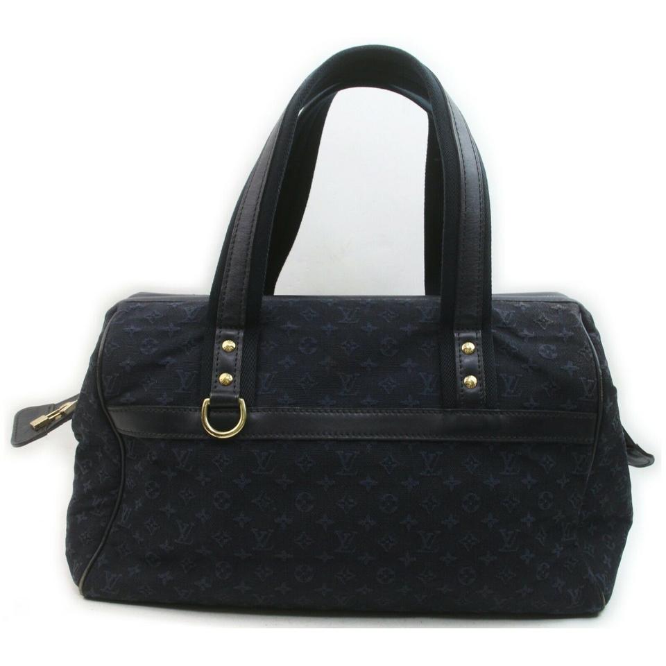 Louis Vuitton Rare Navy Blue Monogram Josephine GM Boston Speedy 52LV713 Louis Vuitton Rare Navy Blue Monogram Josephine GM Boston Speedy 52LV713