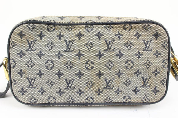Louis Vuitton Grey x Navy Monogram Mini Lin Juliette MM Crossbody Bag  1L1224 For Sale at 1stDibs