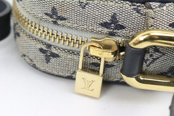Louis Vuitton Grey x Navy Monogram Mini Lin Juliette MM Crossbody
